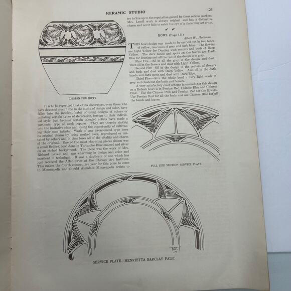 Antique 1917 Keramic Studio Monthly Magazine for Potters and Decorators - Picture 8 of 8